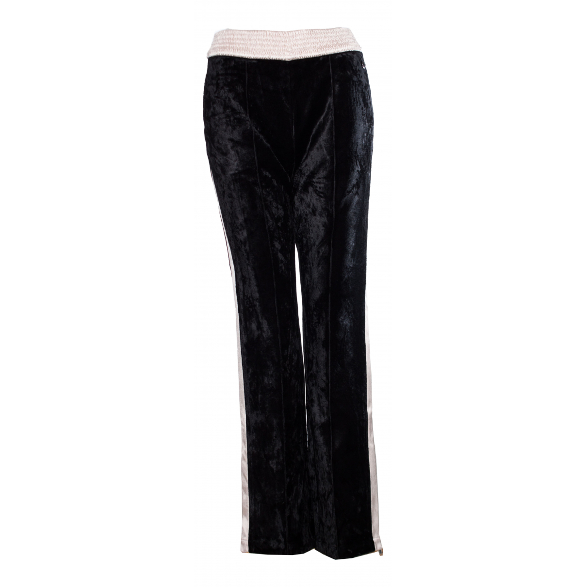Velvet trousers Chanel Black size 38 FR 